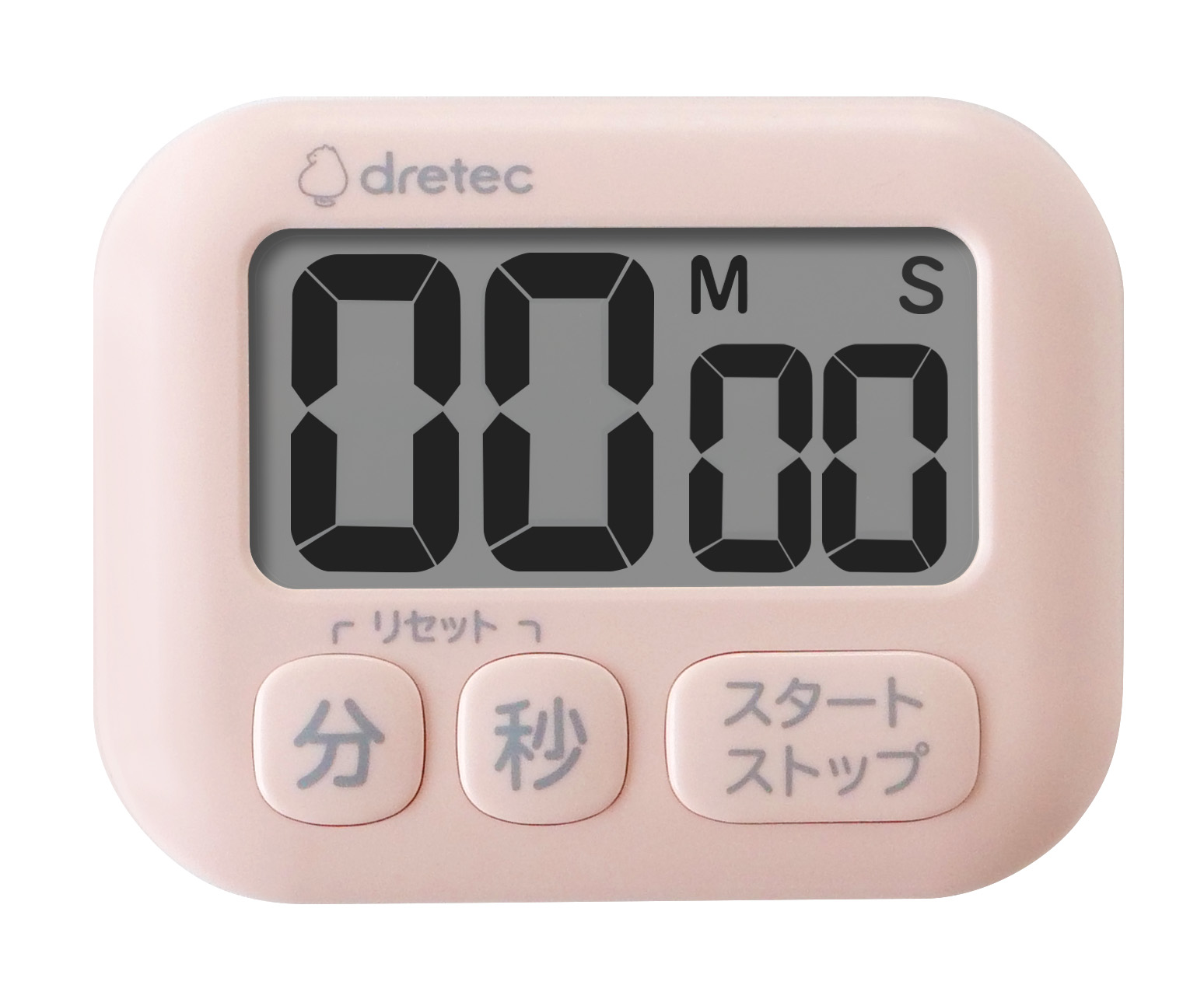 ピンク T-566PK  国内外の人気 ドリテック 時計付大画面タイマー